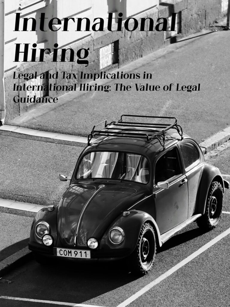 Legal and Tax Implications in International Hiring